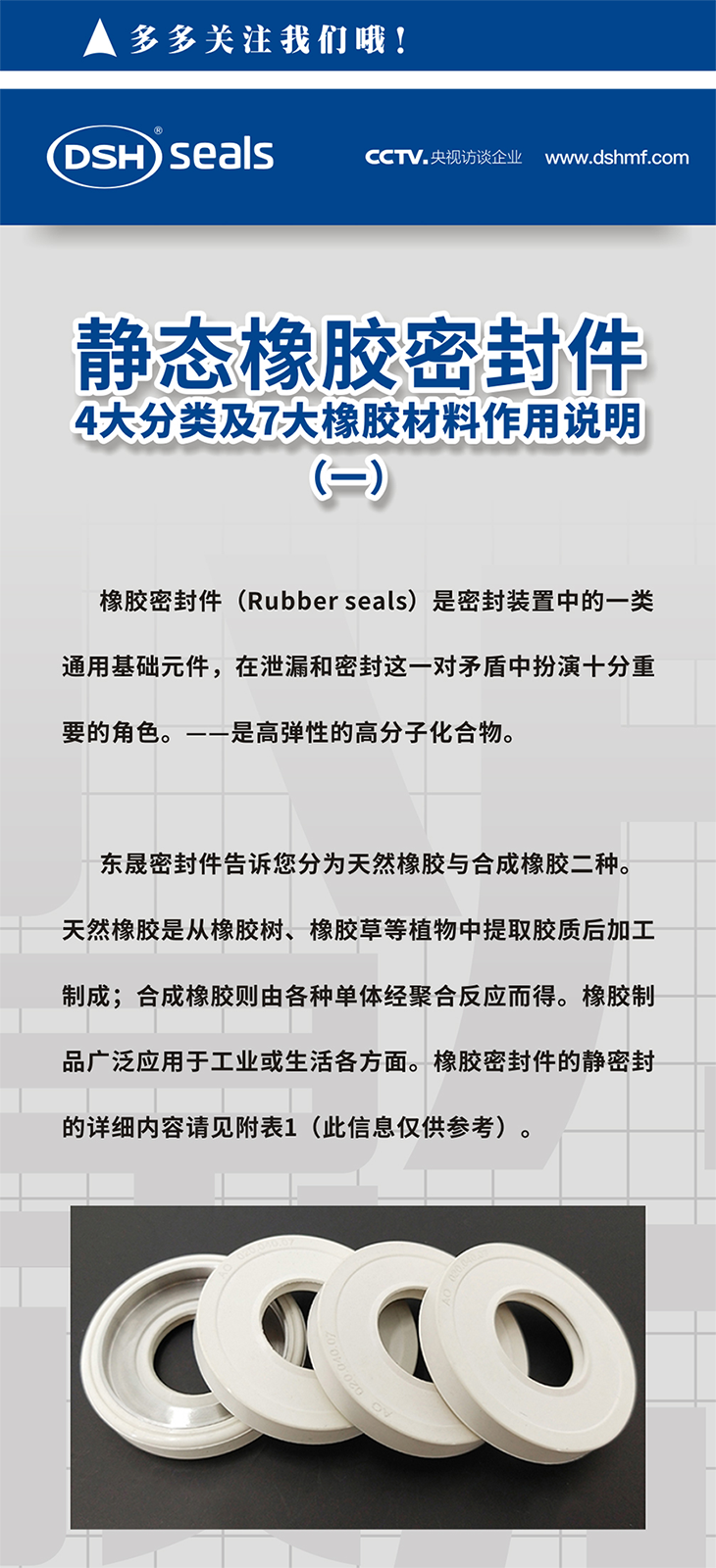 靜態(tài)橡膠密封件的4大分類及7大橡膠材料作用說明（一）