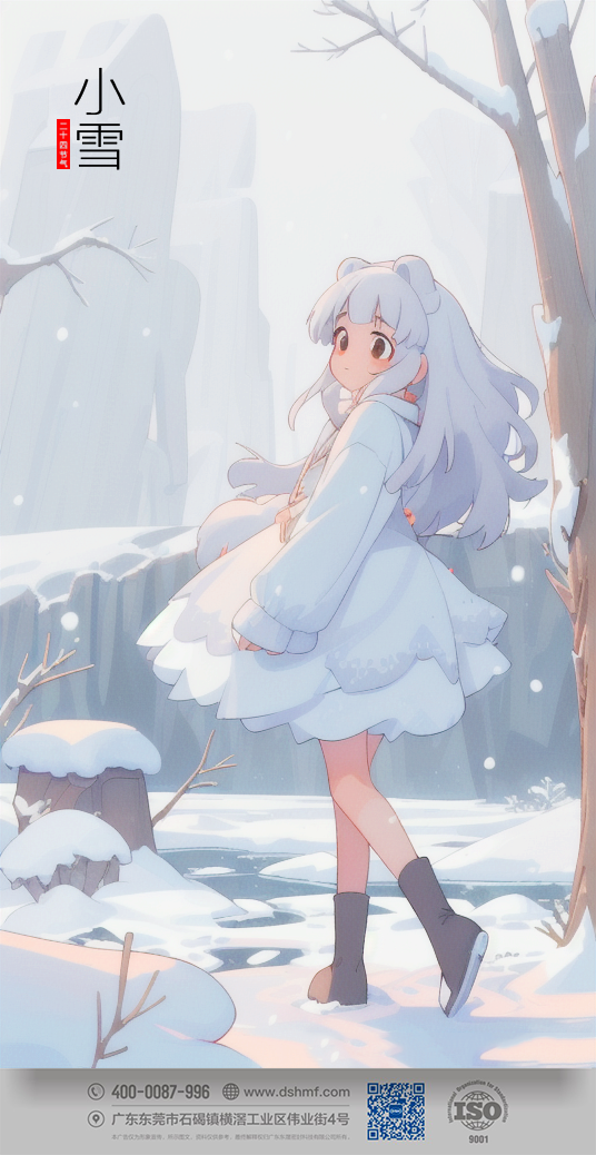 2023年小雪節(jié)氣人物風(fēng)景海報(bào)手機(jī)壁紙 (5)
